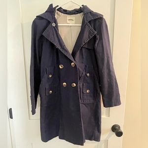 Silence & Noise Navy Trench Coat